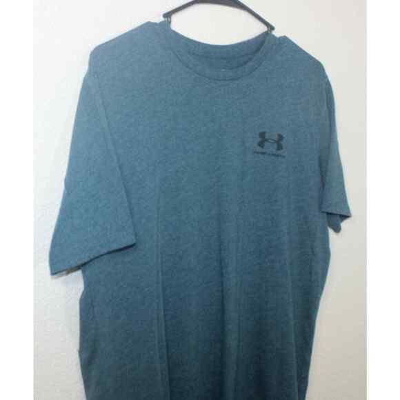 UNDER ARMOUR Women's Medium RUN T-Shirt, Blue, Polyester, Loose Heatgear TEE - Picture 8 of 9